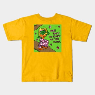 One foot in front of the other Kids T-Shirt